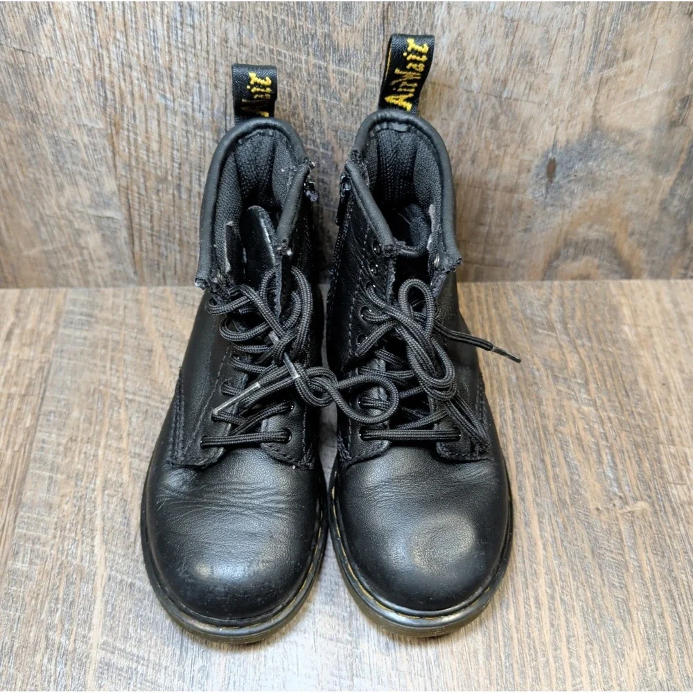Dr Martens 1460 T Boot Black Toddler Size 10 Kids Girls Boys Size 10 Side Zip